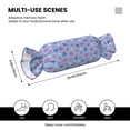 thumbnail image 3 of Salouo Strawberry And Flowers Pattern Cute Bolster Pillow,Cylindrical Pillow Long Pillow for Bed Round Side Pillow for Knee/Leg/Neck ,- Length 24.4" x 9.8" Diameter, 3 of 8