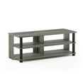 thumbnail image 2 of Furinno Sully 3-Tier TV Stand for TV up to 50 , French Oak Grey/Black, 17077GYW/BK, 2 of 5
