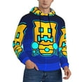 thumbnail image 2 of Saiise Geometry Dash Men's Graphic Print Long Sleeve Drawstring Hoodie Pullover Sweatshirt-Small, 2 of 6