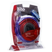 BOSS Audio Systems KIT10 4 Gauge Amp Installation Wiring Kit - a Car Amplifier Wiring Kit Makes Wire Connections and Brings Power to Your Radio, Subwoofers and Speakers