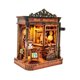 thumbnail image 5 of Casa de muñecas en miniatura de madera DIY con muebles, decoración hecha a mano, diversión educativa Librería, 5 of 9