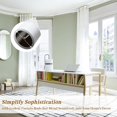 thumbnail image 4 of Bay Window Curtain Rods, U-shaped Curved Curtain Rods for Windows 59 to 184 Inches, White 1 Inch Diameter Heavy Duty Curtain Rods for Bedroom, Living Room, Adjustable Renter Friendly Curtain Rods..., 4 of 7