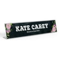 thumbnail image 1 of Printtoo Personalized Desk Name Plate Pretty Floral Custom Acrylic Office Desk Name Plate Accessory 2x8 Inches, 1 of 5