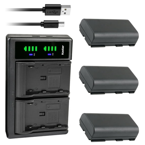 Kastar 3-Pack Battery and LTD2 USB Charger Replacement for Canon MV1, MV10 MV10i, MV20 MV20i, MV100 MV100i, MV200 MV200i, Optura, Optura Pi, Ultura, Vistura, UC-V10 UC-V10Hi, UC-V20, UC-V30, UC-V100