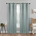 thumbnail image 5 of Superior Zuri Blackout Curtains, Grommet Header, Set of 2, 52" X 84", Sea Foam, 5 of 5