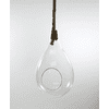 7.5" x 15" Clear Rope Hanging Terrarium (Set of 6)