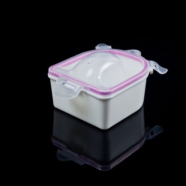 Tazón de burbujas de doble capa para decoración de uñas, tazón de burbujas para el cuidado de las uñas, tazón de desinfección de uñas, suministros para uñas súper gruesos y duraderos