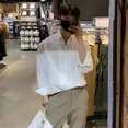 thumbnail image 4 of Camisas de hombre de vestir sencillas para oficina, negocios, camisa formal para hombre con cuello, estilo coreano, cosas baratas, novedad de 2025, tops casuales, 4 of 5