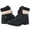 Black, variant on GLOBALWIN Women's lace Up Boots for Women with Low Heel 8M Black