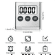 thumbnail image 5 of 2 Temporizadores de Cocina, Temporizador Digital, Cronómetro, Temporizador Digital con Imán, Temporizador de Huevos, Reloj de Cocina Digital, 5 of 5