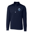 thumbnail image 2 of Men's-Cutter & Buck  Navy Vancouver Whitecaps FC Traverse Stretch Eco Quarter-Zip Pullover Top, 2 of 3