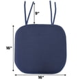 thumbnail image 3 of Cojín para silla Sweet Home Collection, espuma viscoelástica, paquete de 4 unidades, azul marino, 3 of 4