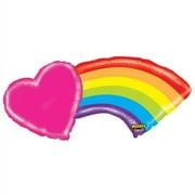 Burton & Burton 43" Packaged Mighty Bright Rainbow Balloon