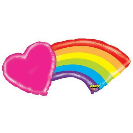 Burton & Burton 43" Packaged Mighty Bright Rainbow Balloon