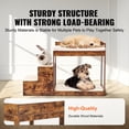 thumbnail image 4 of Pet Bunk Bed with Stairs Dog/Cat Window Perch Sleeper Couch Medium Size, 4 of 9