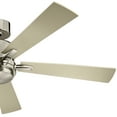 thumbnail image 5 of Kichler Lucian 52" Polished Nickel Integrated LED Ceiling Fan with Wall Control and Reversible Blades, 5 of 12