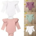 thumbnail image 1 of 2020 Newborn Baby Girl Ruffle Romper Bodysuit Jumpsuit Playsuit Summer Clothes Outfit, 1 of 5
