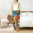 thumbnail image 4 of Balery Vibrant Picnic Food Spread Pantalones de pijama para mujer, pijamas ultraligeros, pantalones de estar por casa-Medium, 4 of 6