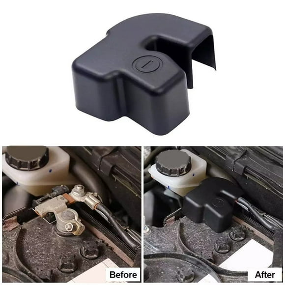 Car Battery Anode Negative Electrode Protector For Mazda 2 3 6 CX-5 CX-4 Black Plastic Terminal Protective Cover