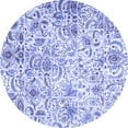 thumbnail image 1 of Ahgly Company Machine Washable Indoor Round Persian Blue Traditional Area Rugs, 3' Round, 1 of 4