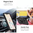 thumbnail image 6 of iPhone XR Case with Slide Camera Cover Drop Tested Military Grade Heavy Duty Protective Durable Sturdy Rotate Ring Kickstand Phone Case for iPhone XR(Black), 6 of 7