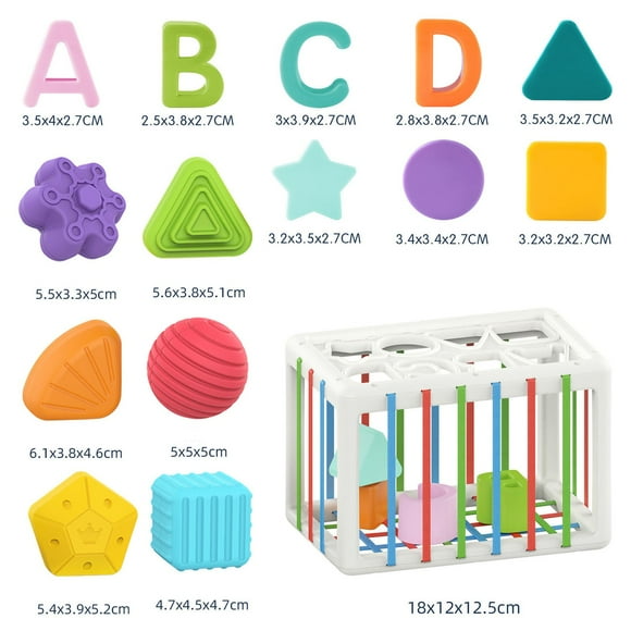 Kyusrd Toys Savings Items for Kids!Baby Shape Sorter Toys for 1 Year Old Upgrade Baby Toy and Developmental Sensory Toys 12-24 Months Boys Gifts Preschool Learning Fine Motor