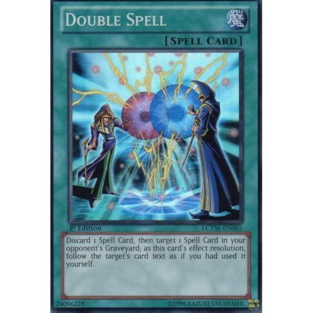 ¡YU-GI-OH! - Doble hechizo (LCYW-EN065) - Colección legendaria 3: El mundo de Yugi - Primera edición - Súper raro YU-GI-OH! 792736033673
