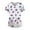 White, variant on Aoochasliy Womens Blouses Short Sleeve Independence Day V-Neck Casual Printed Pockets Summer Shirts Uniform