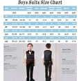 thumbnail image 5 of Lycody 3pcs Boys Slim Fit Vest Pants Bowtie Suits for Teen and Kids Slim Fit Boys Tuxedo Double Breasted Wedding Ring Bearer Outfit, 5 of 5