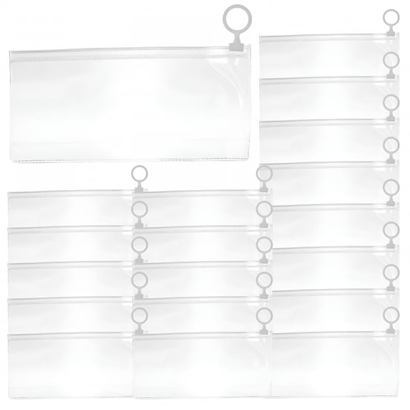 ACDANC Clear Zipper Pencil Pouches,20 Count Pack
