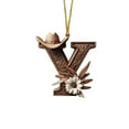 thumbnail image 2 of 26 Letters Western Christmas Ornament Cowboy Ornament for Christmas Tree Personalized Acrylic Monogram Hanging Decoration Western Theme Party Decor for Xmas Tree Farmhouse Home Decor, Letter Y, 2 of 6