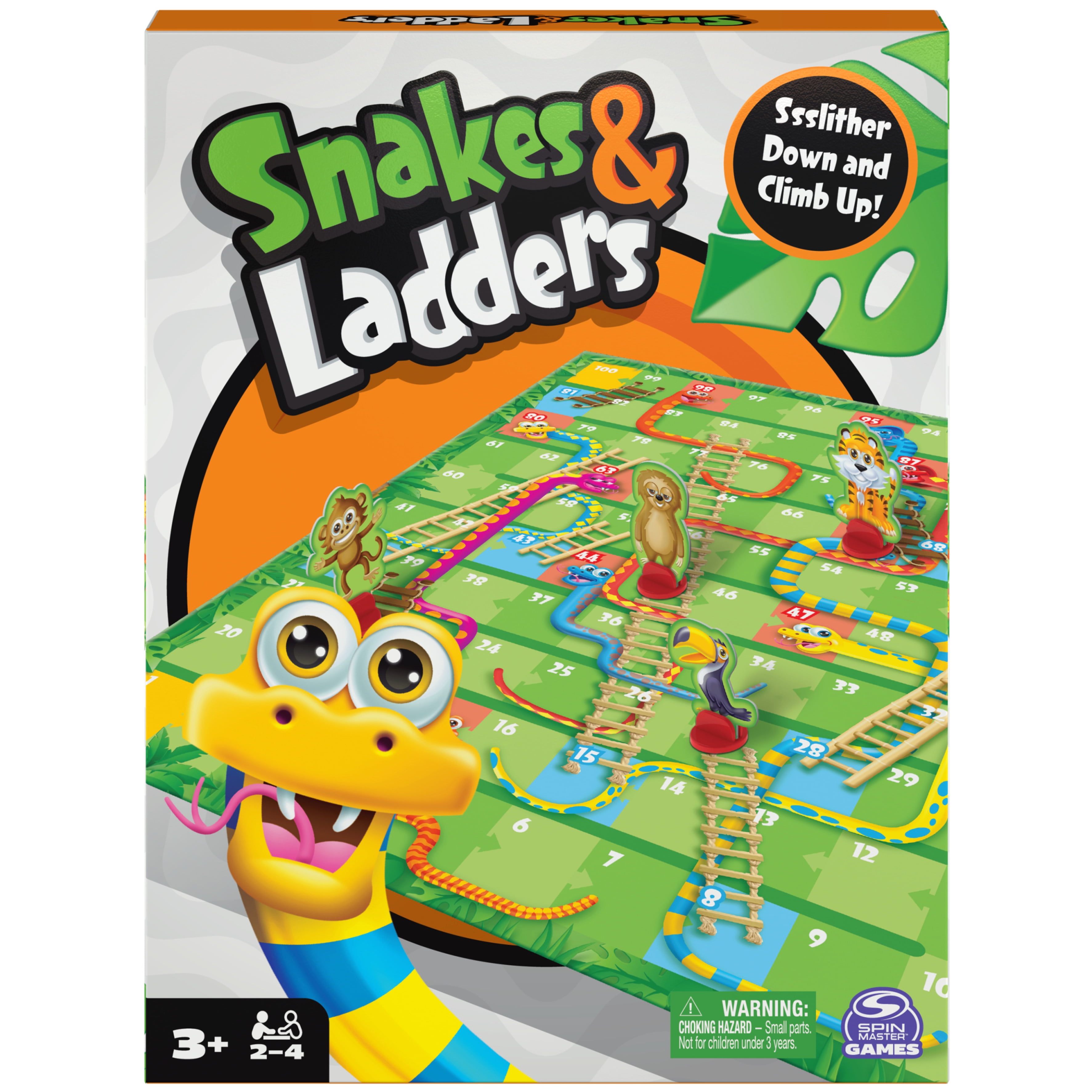 Play Begins Snakes and Ladders, Forest Snack, 2-in-1 Board Game Set, for  Families and Kids Ages 3 and up 