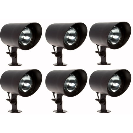 Cast Aluminum Outdoor Spotlight - 6 Pack GreenLighting 100 Lumen Aluminum Low Voltage Outdoor Spotlight (Bronze)