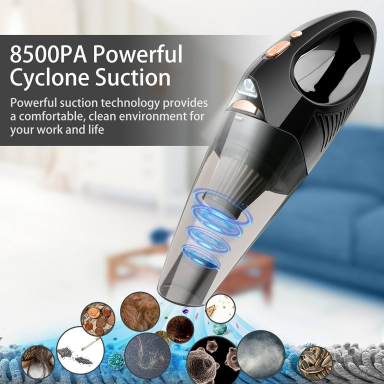 Handheld Vacuum Cordless Rechargeable, 8500Pa Powerful Handheld