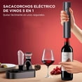 thumbnail image 2 of Juego De Abridor De Vino Eléctrico - Kit De Abridor Botella Destapadores Automático Con 4 Accesorios De Acero Inoxidable Cortador De Papel De Aluminio Tapón Adecuado Para Restaurante Bar Cocina, 2 of 5