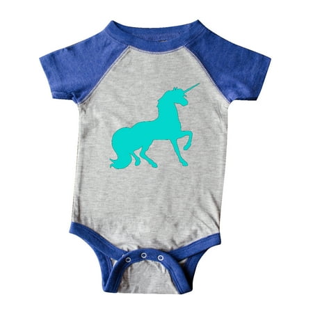 

Inktastic Aqua Unicorn Gift Baby Boy or Baby Girl Bodysuit