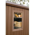 thumbnail image 3 of Keter Darwin 4' x 6' Outdoor Garden Tool Storage Shed w/ Window, Brown, 3 of 5