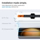 thumbnail image 3 of Protector de pantalla Spigen Glas.tr EZ Fit para Galaxy S23, paquete de 2, 3 of 8