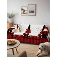 thumbnail image 6 of Red Valentine's Day Couch Cover for 2 Cushion Couch, Roses Gnomes Love Heart Plaid Washable Love Seat Sofa Covers Slipcover, Throw Sofa Covers for Pets, Furniture Protector 71"x102", 6 of 9