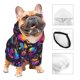 thumbnail image 3 of Fotbe mushroom rainbow color Skull Sudadera con Estampado para Perros Pequeños – Suéter con Capucha para Mascotas, Tela Suave de Forro Polar con Bolsillo-Medium, 3 of 7