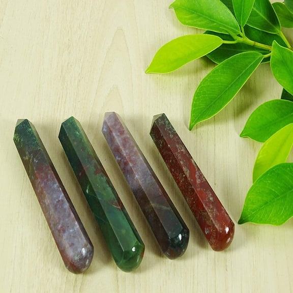 Reikiera Gemstone Healing Spiritural Blood Stone Massage Wand Reiki Energy Generator