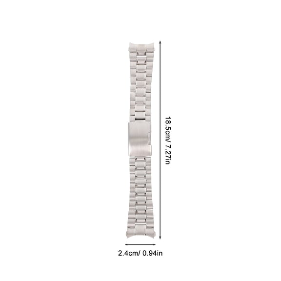 Pretyzoom Mens Watch Bands Solid Links Stainless Steel 1Set Quick Release