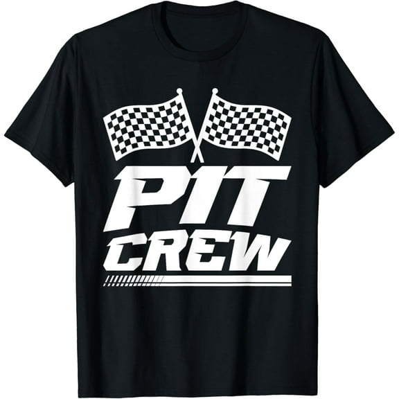 PIT CREW Track Racing Car Racing Lovers Family Matching T-Shirt