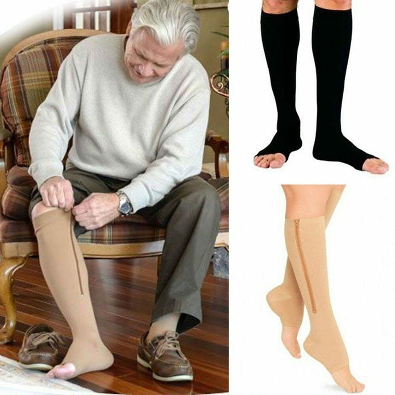 Gonex Copper Infused Zipper Compression Socks Zip Up Circulation