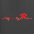 thumbnail image 2 of Dog Heartbeat | Paw Print EKG Lifeline | Veterinarian Vet Tech Dog Lover Womens T-Shirt, Charcoal, X-Large, 2 of 5