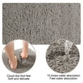thumbnail image 5 of Taotanxi Fluffy Bathroom Rug Mat Small 24x16, Absorbent Thick Microfiber Mats with Non Slip Rubber Backing, Quick Dry Machine Washable Bath Rugs for Bathroom Floor, Bathtub and Shower, Dark Gray, 5 of 5