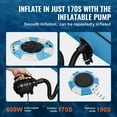 thumbnail image 4 of KFFKFF 10ft Inflatable Water Trampoline Swim Platform Bounce with Slide Pool Lake, 4 of 9