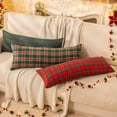 thumbnail image 5 of Juego de fundas de almohada navideñas a cuadros AQOTHES, 45 x 91 cm, 2 unidades, 5 of 5