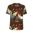 thumbnail image 4 of Easygdp Rooster And Chicken Men's Muscle T-Shirt Men's Baseball Short Sleeves, for Gym Workout Athletic with Button - Medium, 4 of 9