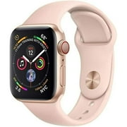 Restored Apple Watch Series 4 (GPS, 40mm) - Rose Gold - Aluminum Case - Pink Sand Sport Band (Refurbished)